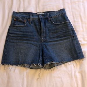 Madewell High Rise Denim Shorts